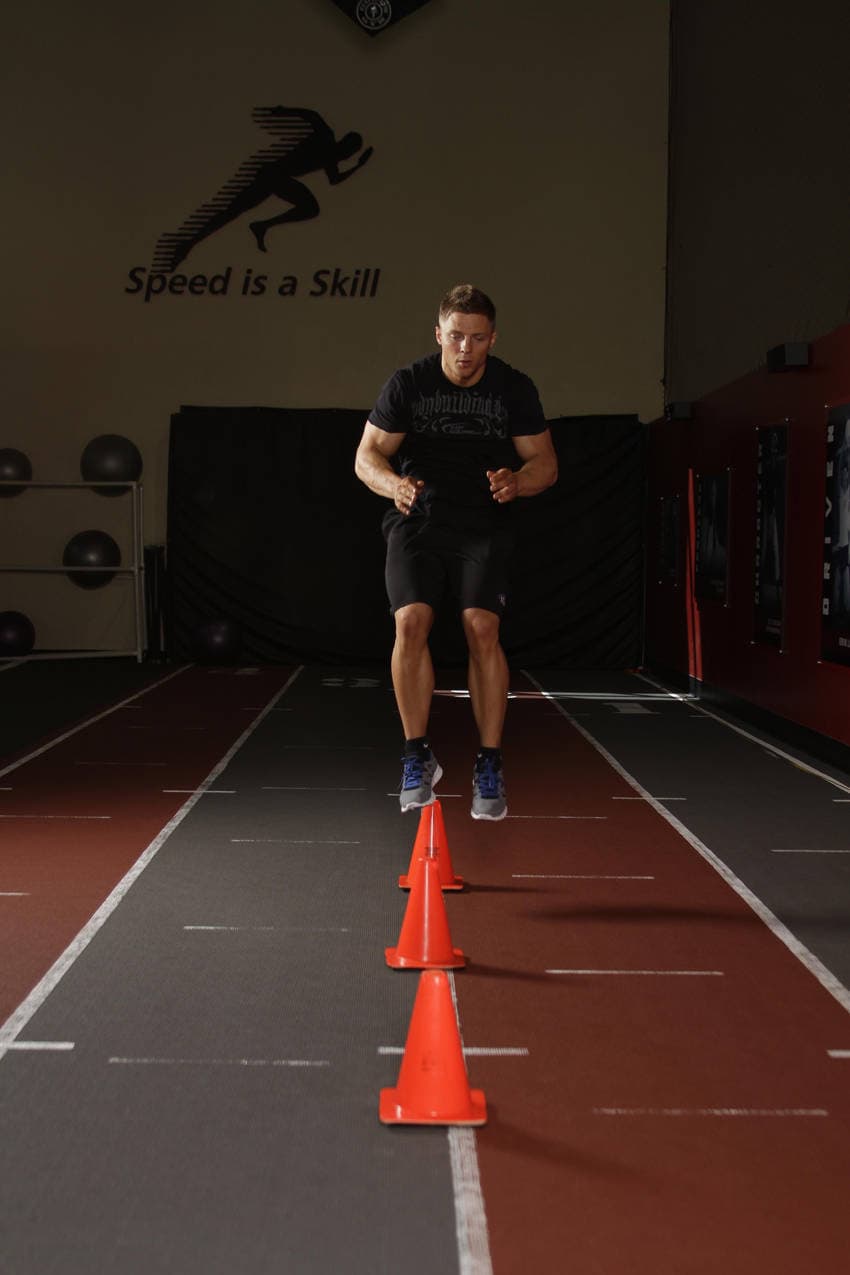 Front Cone Hops (or hurdle hops) - ending position