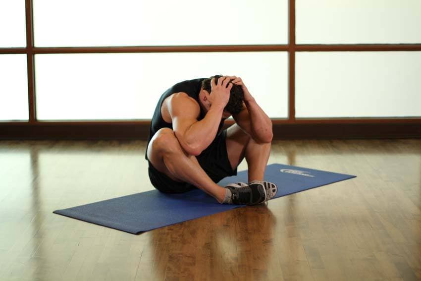 Groin and Back Stretch position 2