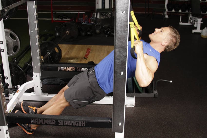 Inverted Row with Straps position 2