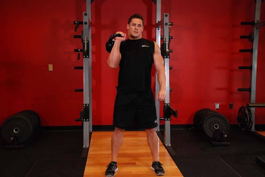 Kettlebell Dead Clean position 2