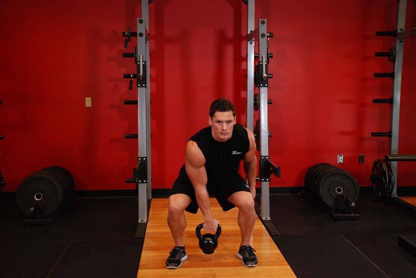 Kettlebell Hang Clean position 2