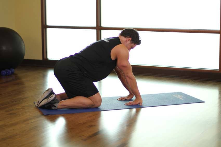 Kneeling Forearm Stretch position 2