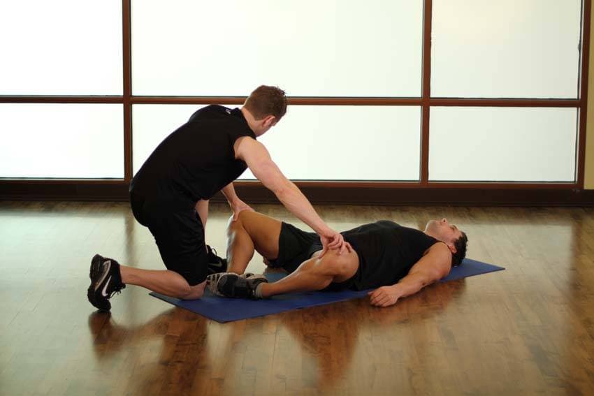 Lying Bent Leg Groin position 2