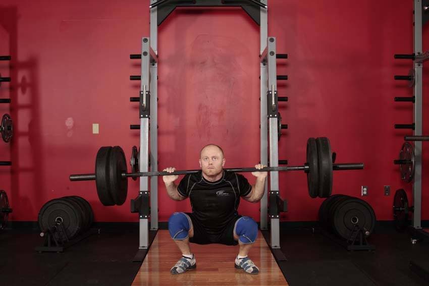 Olympic Squat - ending position