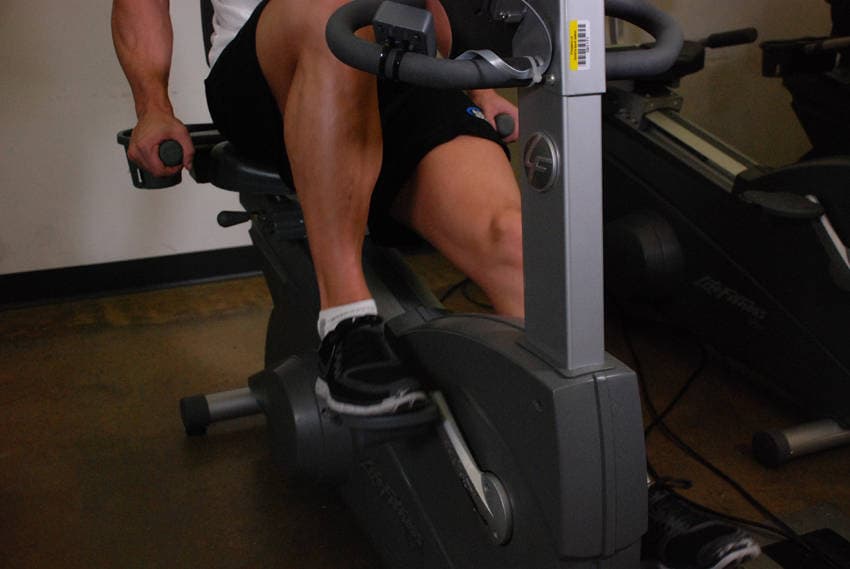 Recumbent Bike - ending position
