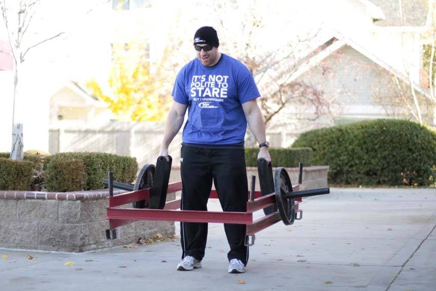 Rickshaw Deadlift - ending position