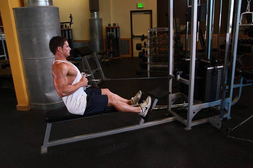 Seated Cable Rows position 2