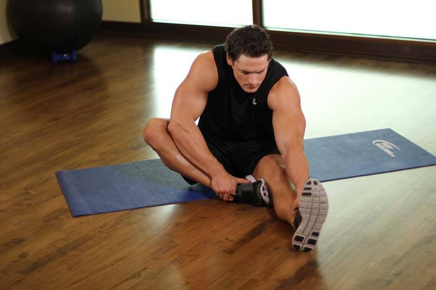 Seated Floor Hamstring Stretch - ending position