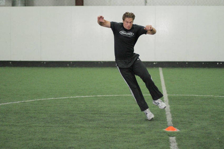 Side Standing Long Jump - ending position