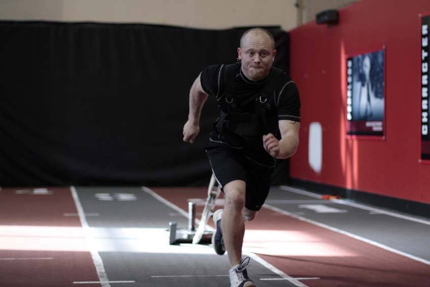 Sled Drag - Harness - ending position