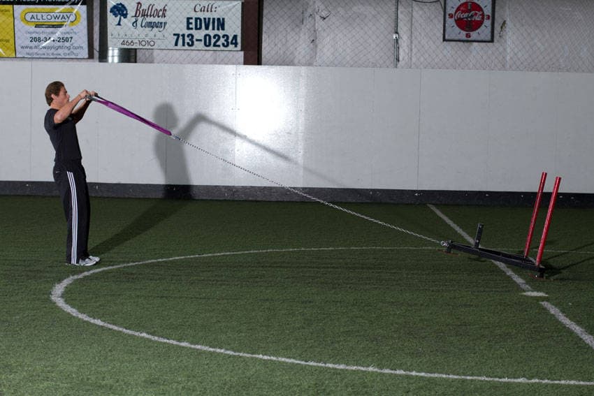 Sled Reverse Flye - ending position