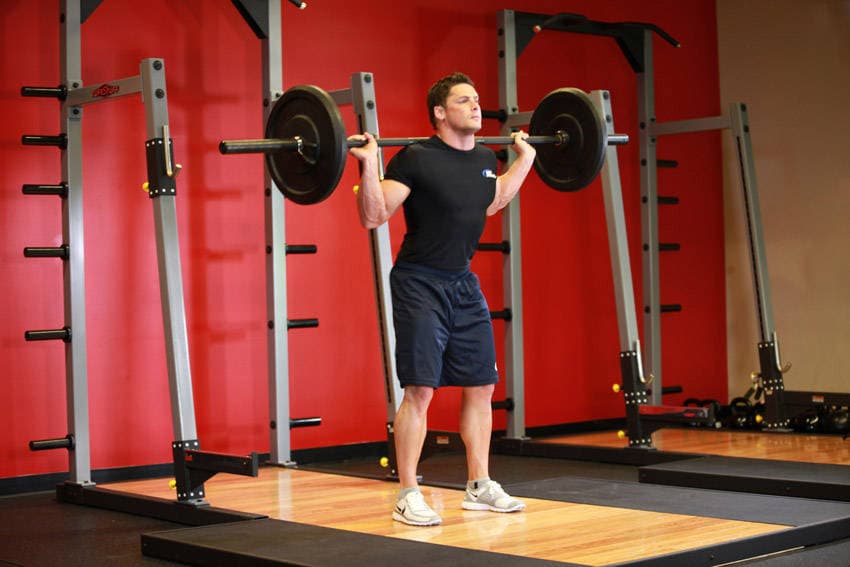 Speed Squats - ending position