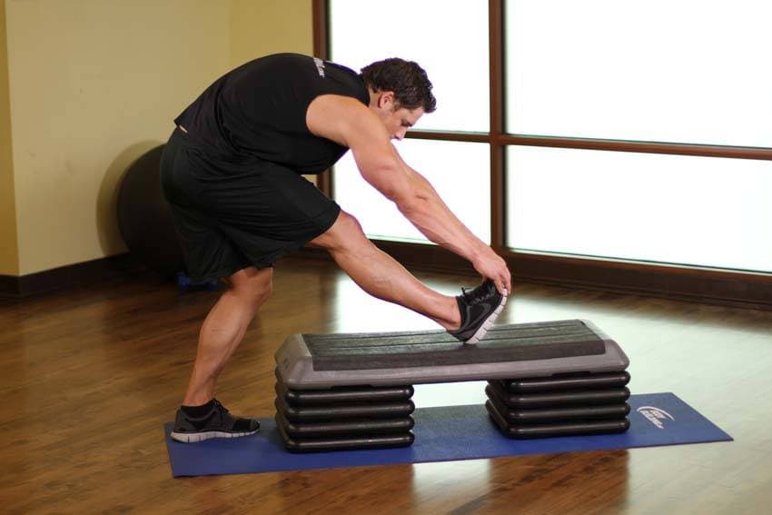 Standing Gastrocnemius Calf Stretch position 2