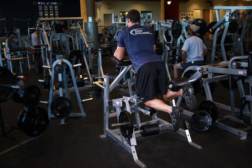 Standing Leg Curl - ending position