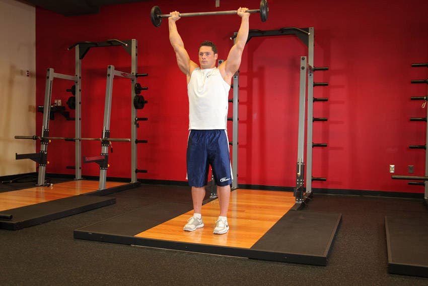 Standing Military Press position 2