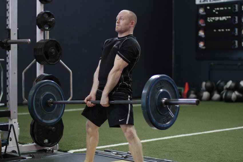 Sumo Deadlift - ending position