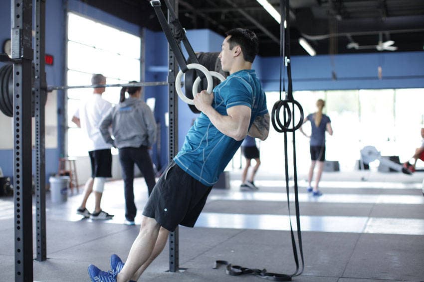 Suspended Row - ending position