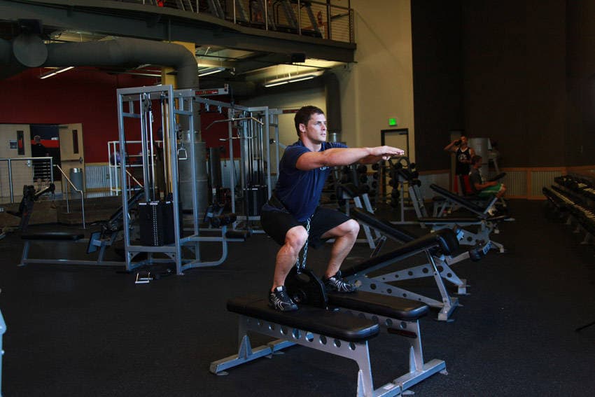 Weighted Squat - ending position